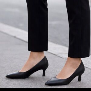 Journee Collection Black Flats Sleek Minimalist Design